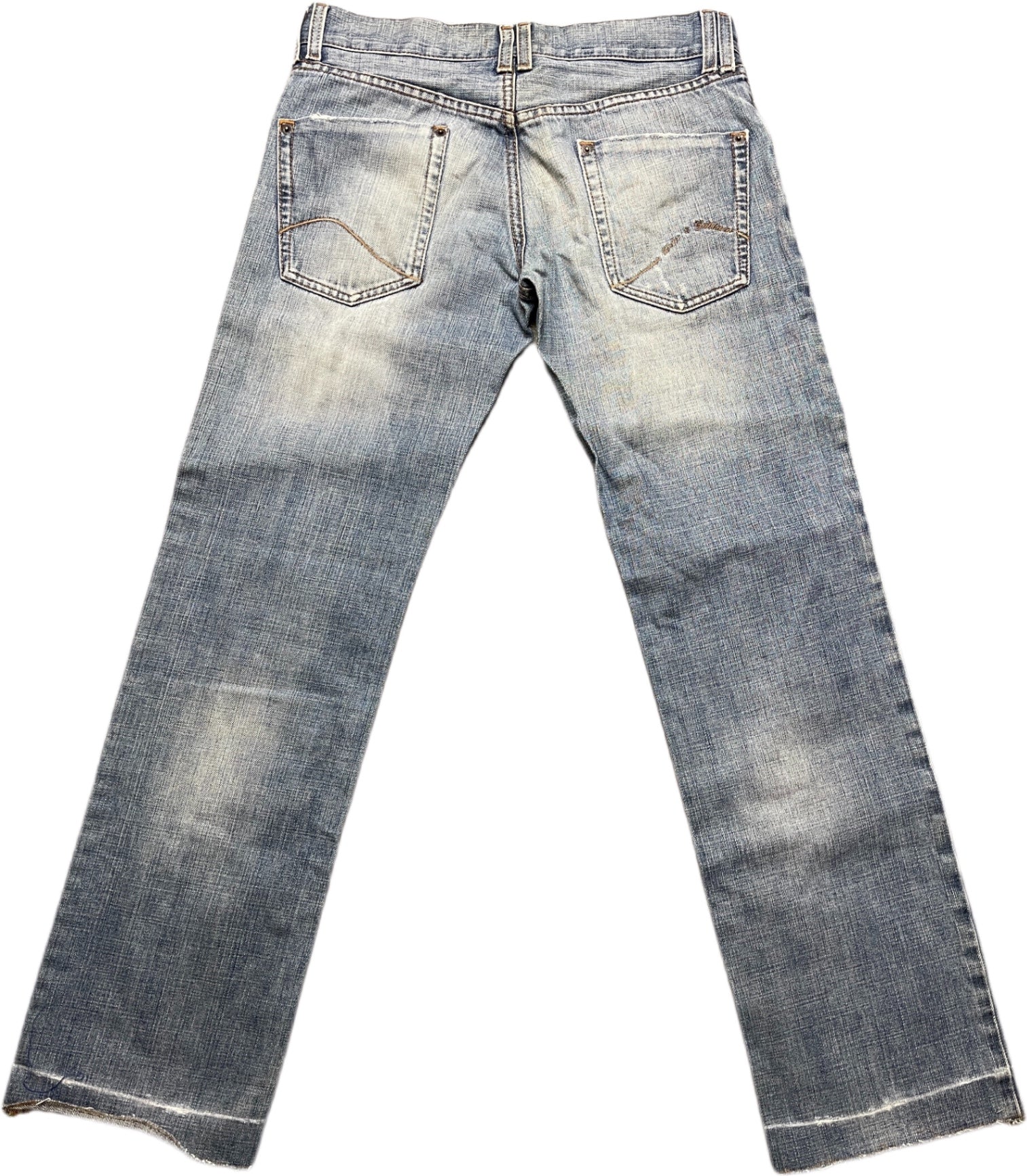 Y2K Dolce & Gabbana Bootcut Jeanshose Blau Baumwolle XXL