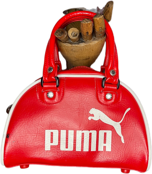 Y2K Puma Bag Red and white Synthetic leather