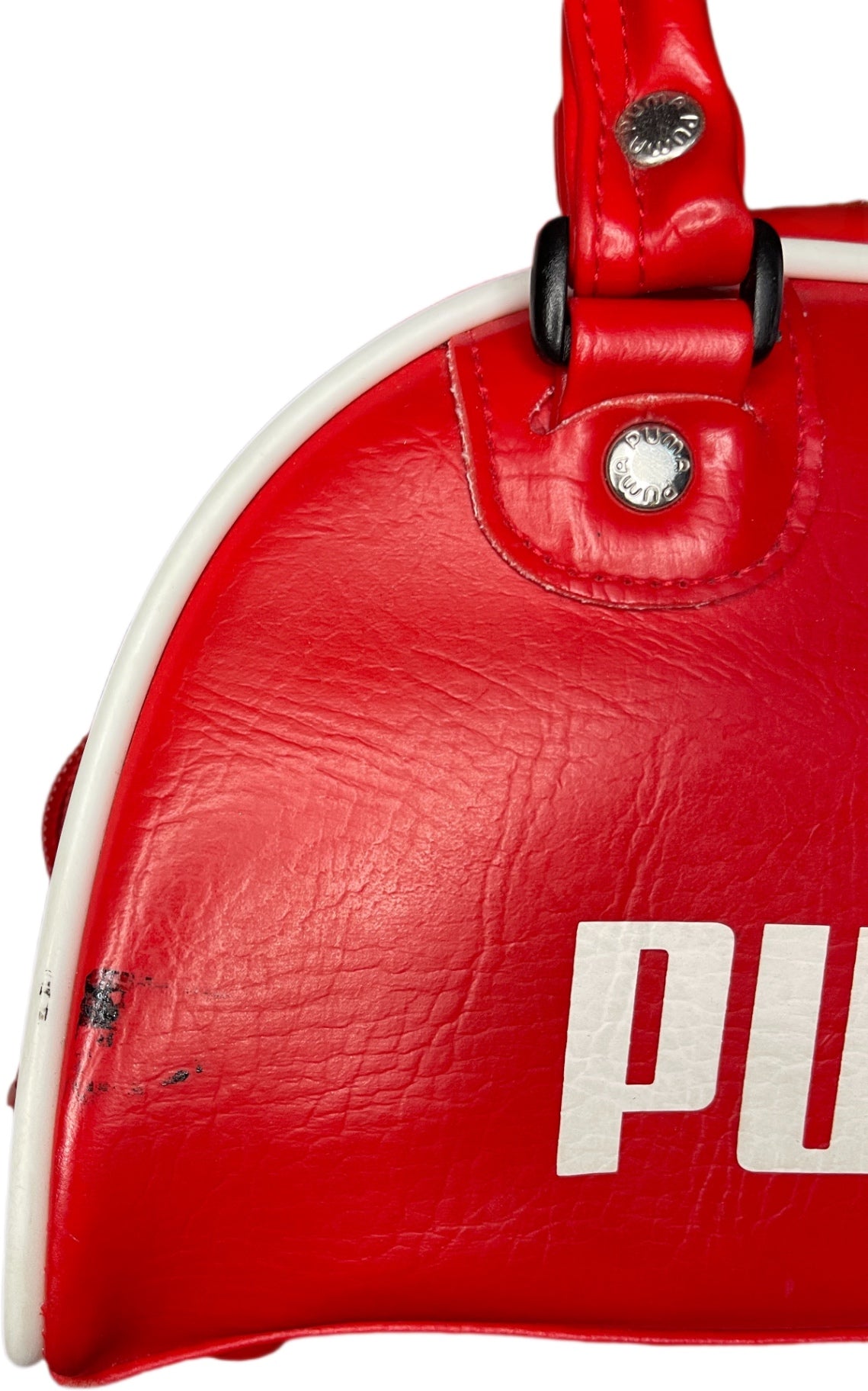 Y2K Puma Bag Red and white Synthetic leather