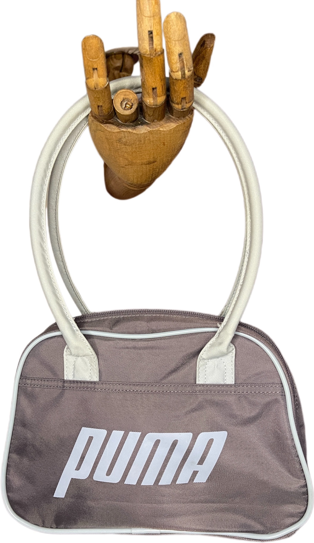 Y2K Puma Bag Gray and White Synthetic