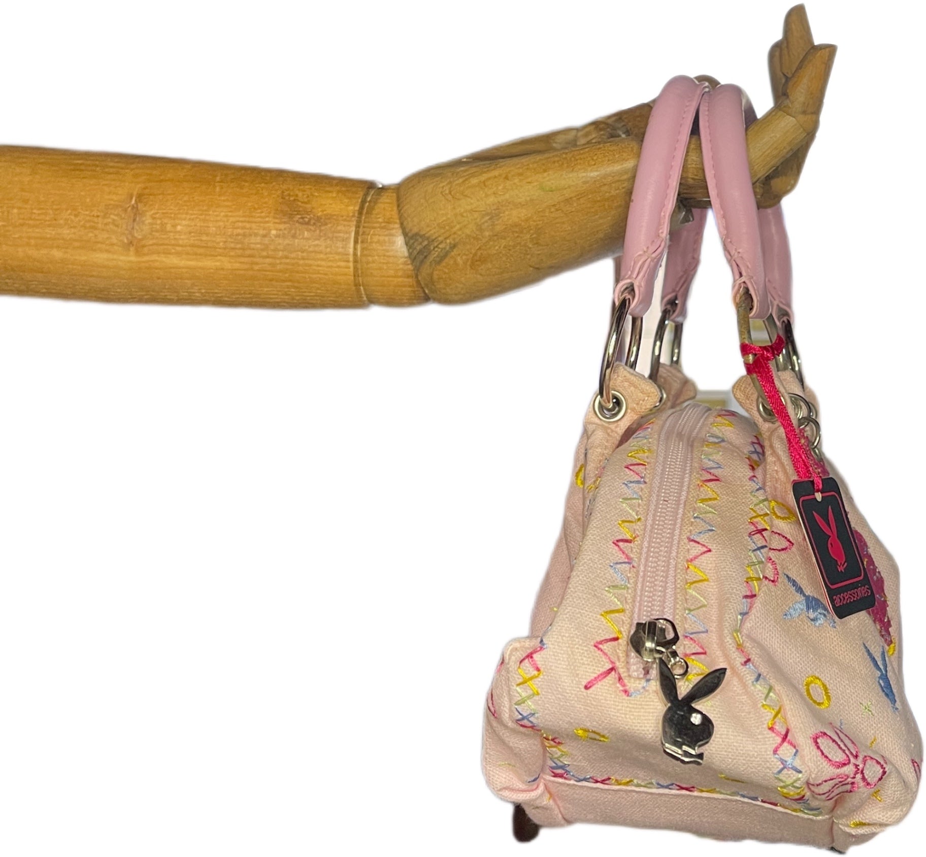 Y2K Deadstock Playboy Bag Pink Synthetic 2004