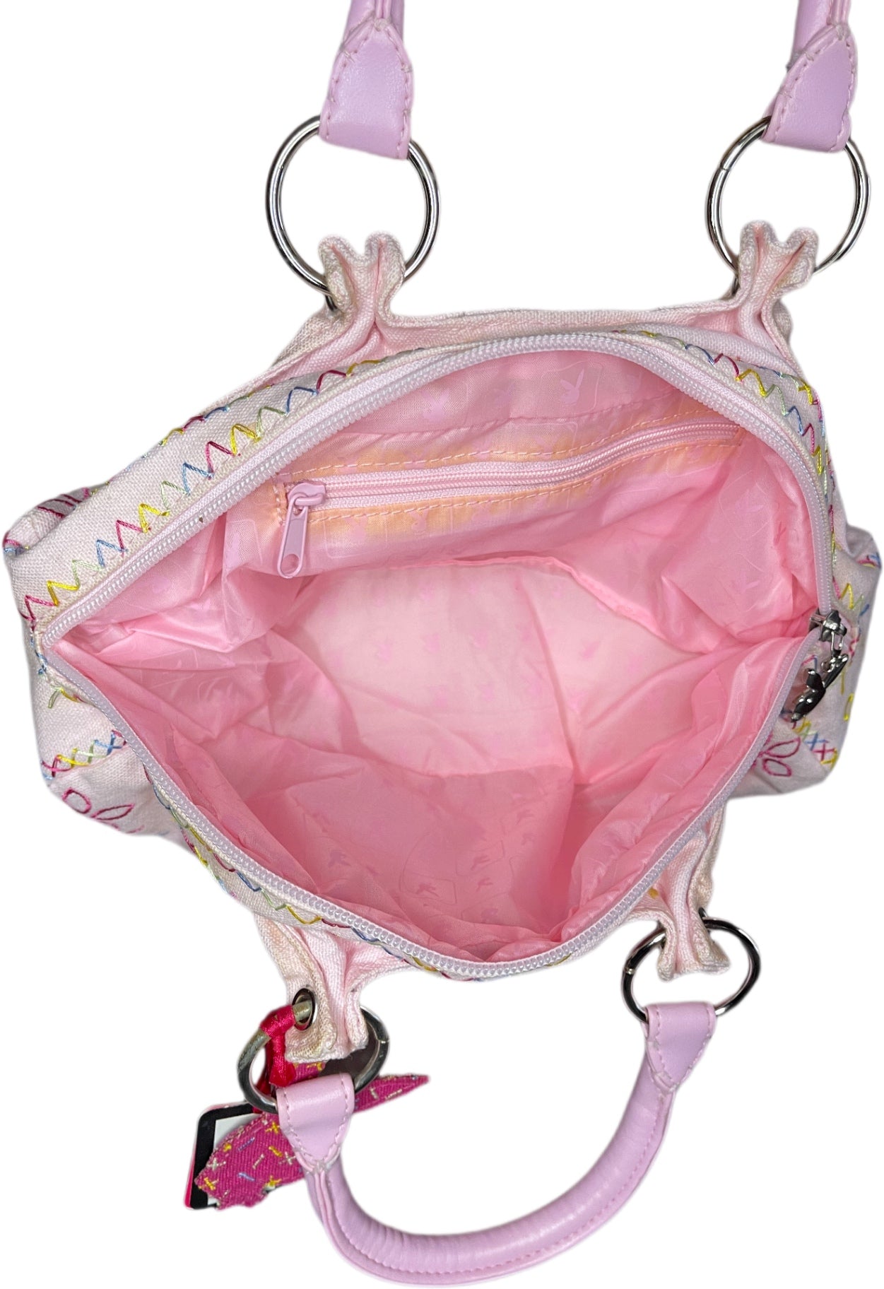 Y2K Deadstock Playboy Bag Pink Synthetic 2004