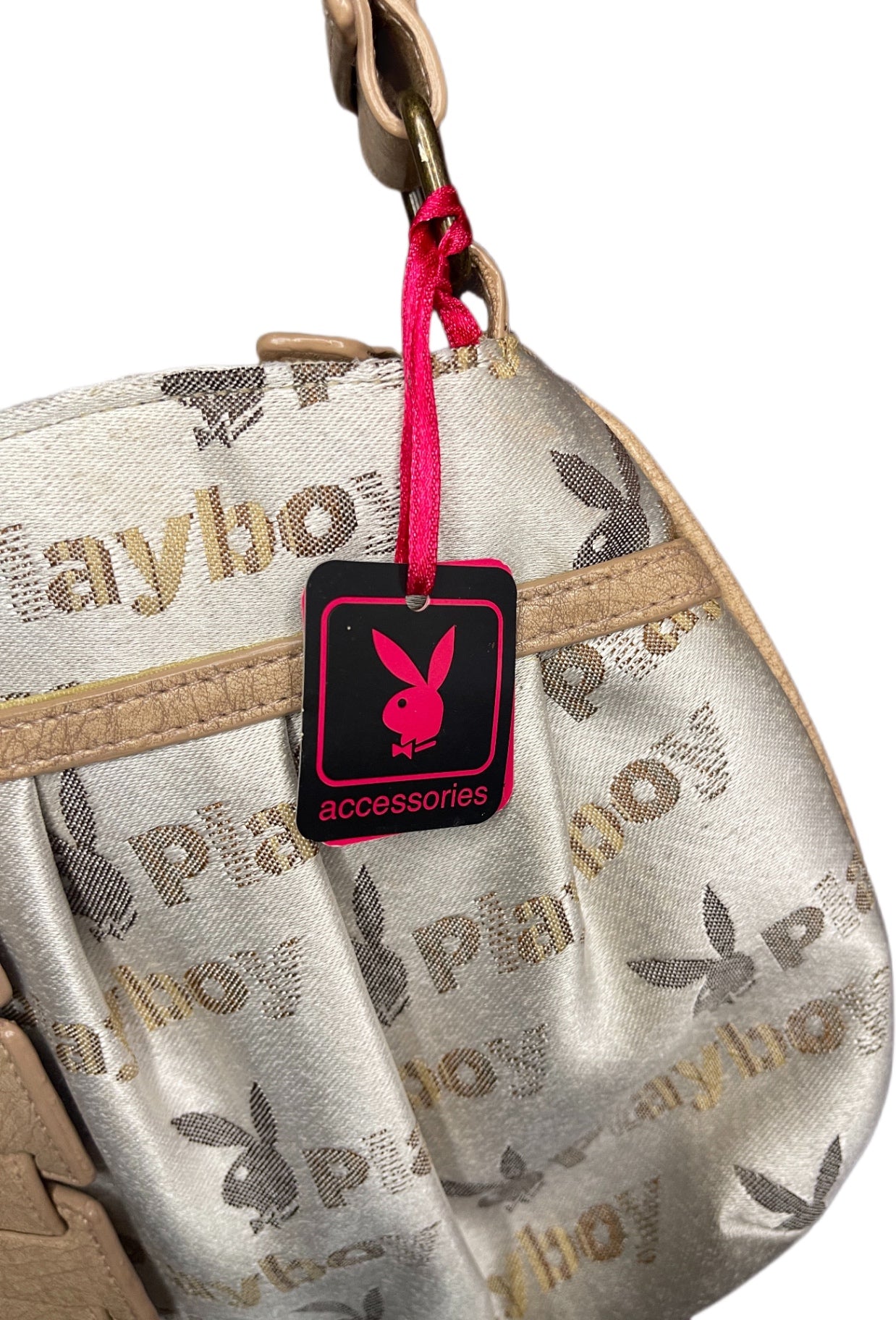Y2K Deadstock Playboy Bag Beige and cream Synthetic leather and fabric 2007