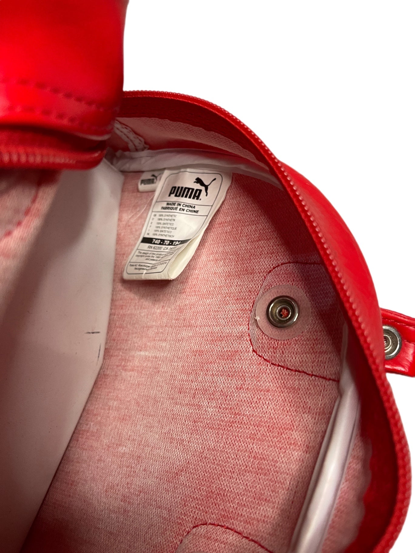 Y2K Puma Bag Red and white Synthetic leather