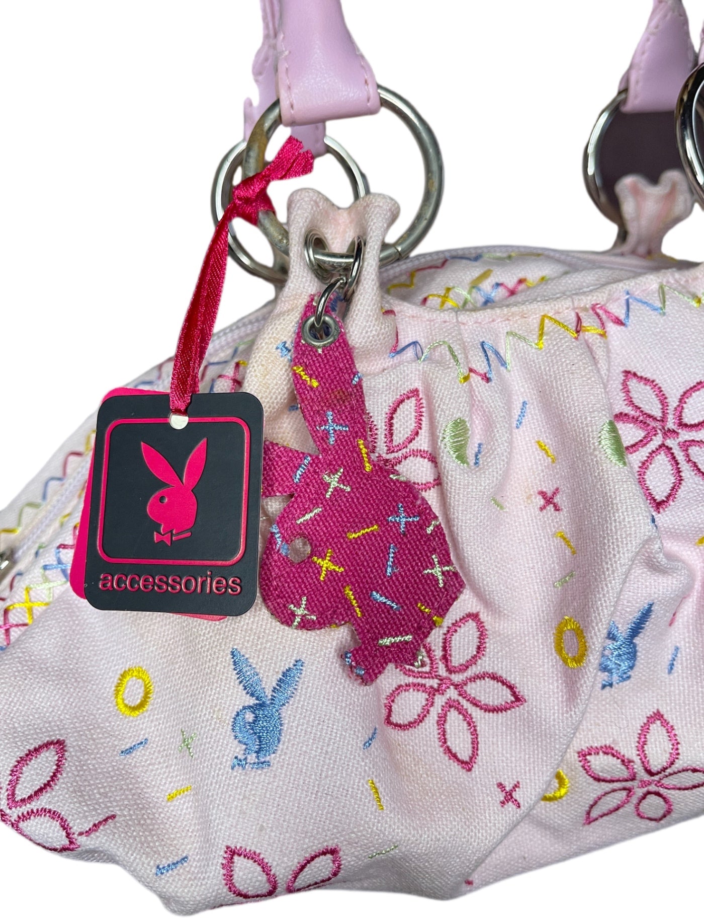 Y2K Deadstock Playboy Bag Pink Synthetic 2004