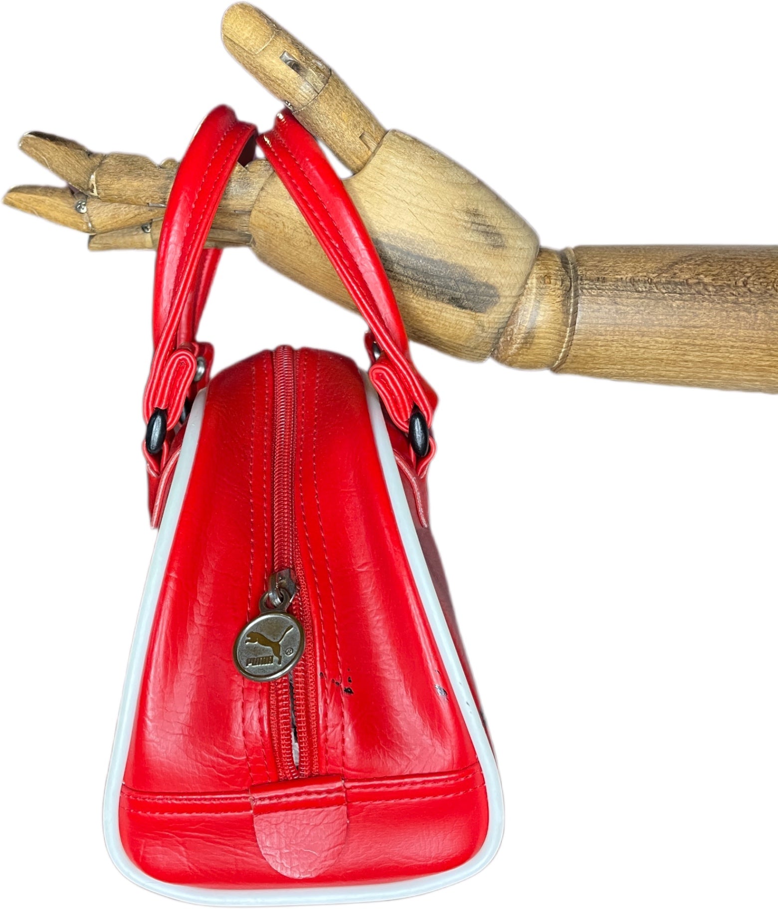 Y2K Puma Bag Red and white Synthetic leather