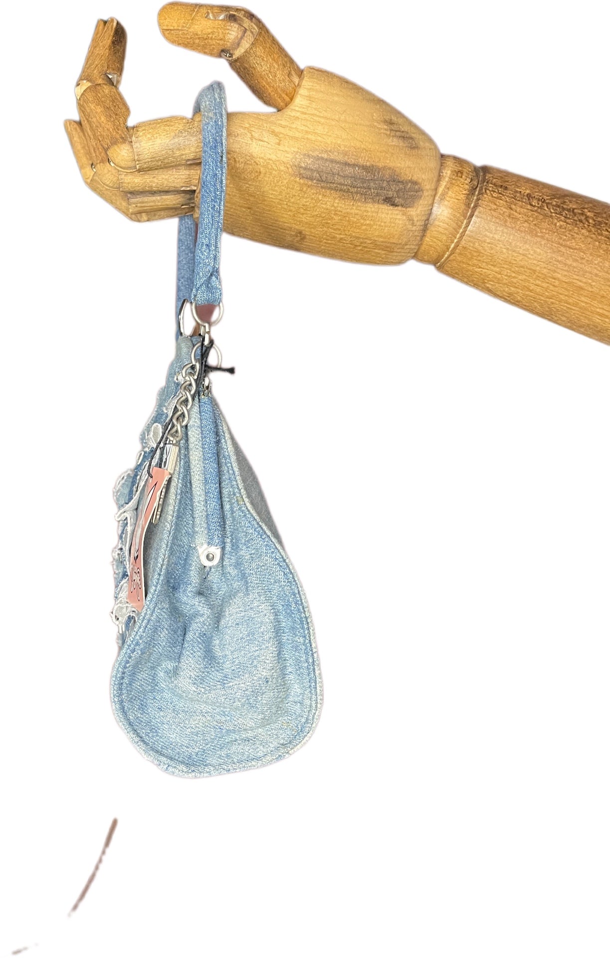 Y2K Deadstock Playboy Bag Light blue Denim & Synthetic 2005