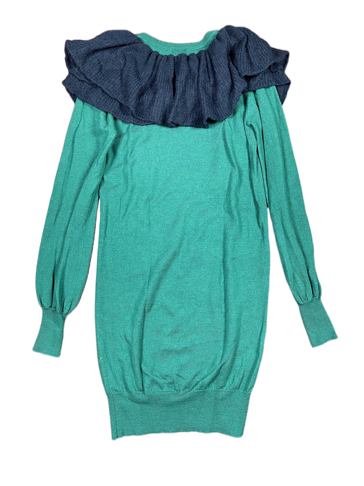 Vintage Manoush Long Sleeve Dress Green - M