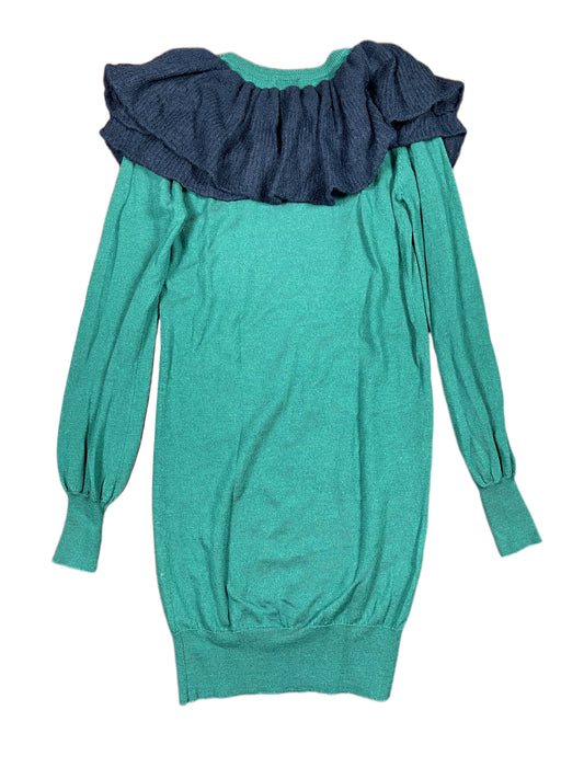 Vintage Manoush Long Sleeve Dress Green - M