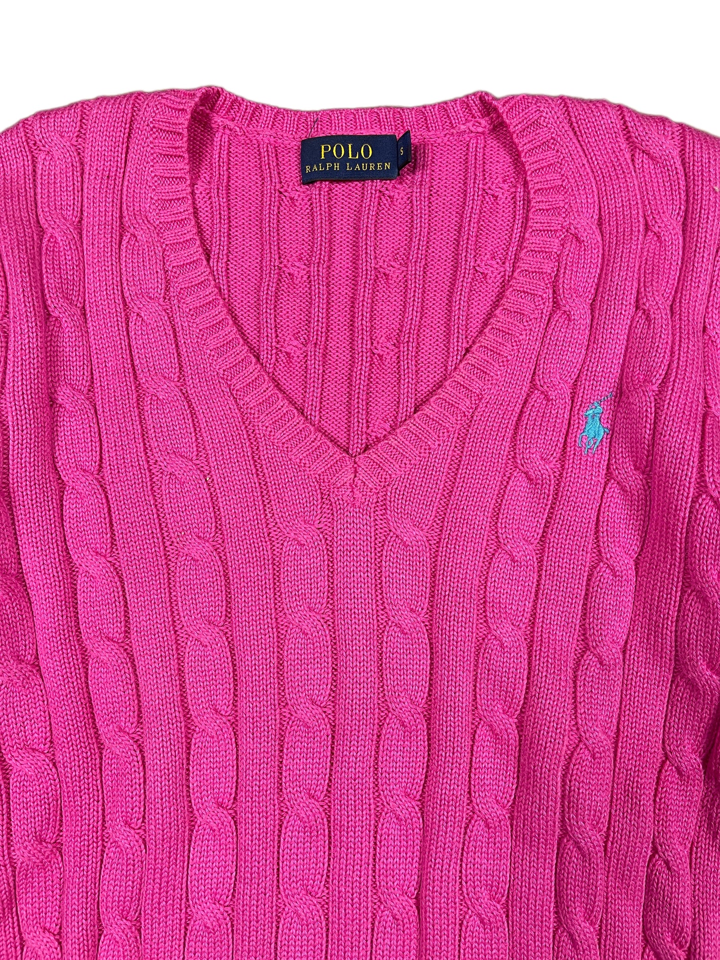 Vintage Polo Ralph Lauren Knitted Sweater Pink - S