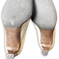 Vintage Balenciaga Off-White Leather BB Logo Buckle Pumps - EU 35