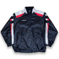 Adidas Descente Track Sport Black White Jacket 1990s | M