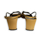 Vintage Balenciaga Paris Two-Tone Square Toe Slingback Sandals | EU 37C