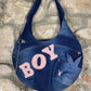 Y2K Playboy Shoulder Bag Denim Blue 2004 Deadstock