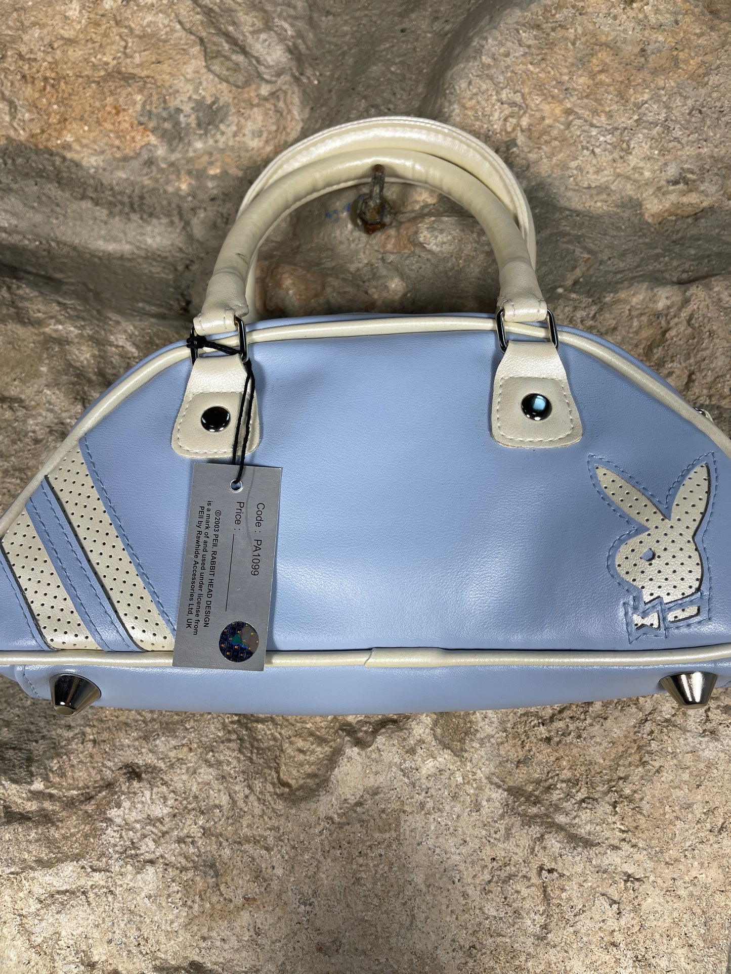 Y2K Playboy Mini Handbag Blue Deadstock 2003