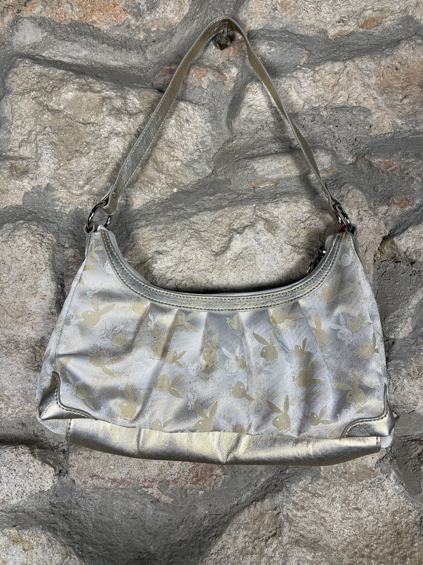 Y2K Playboy Shoulder Bag Beige Deadstock 2007