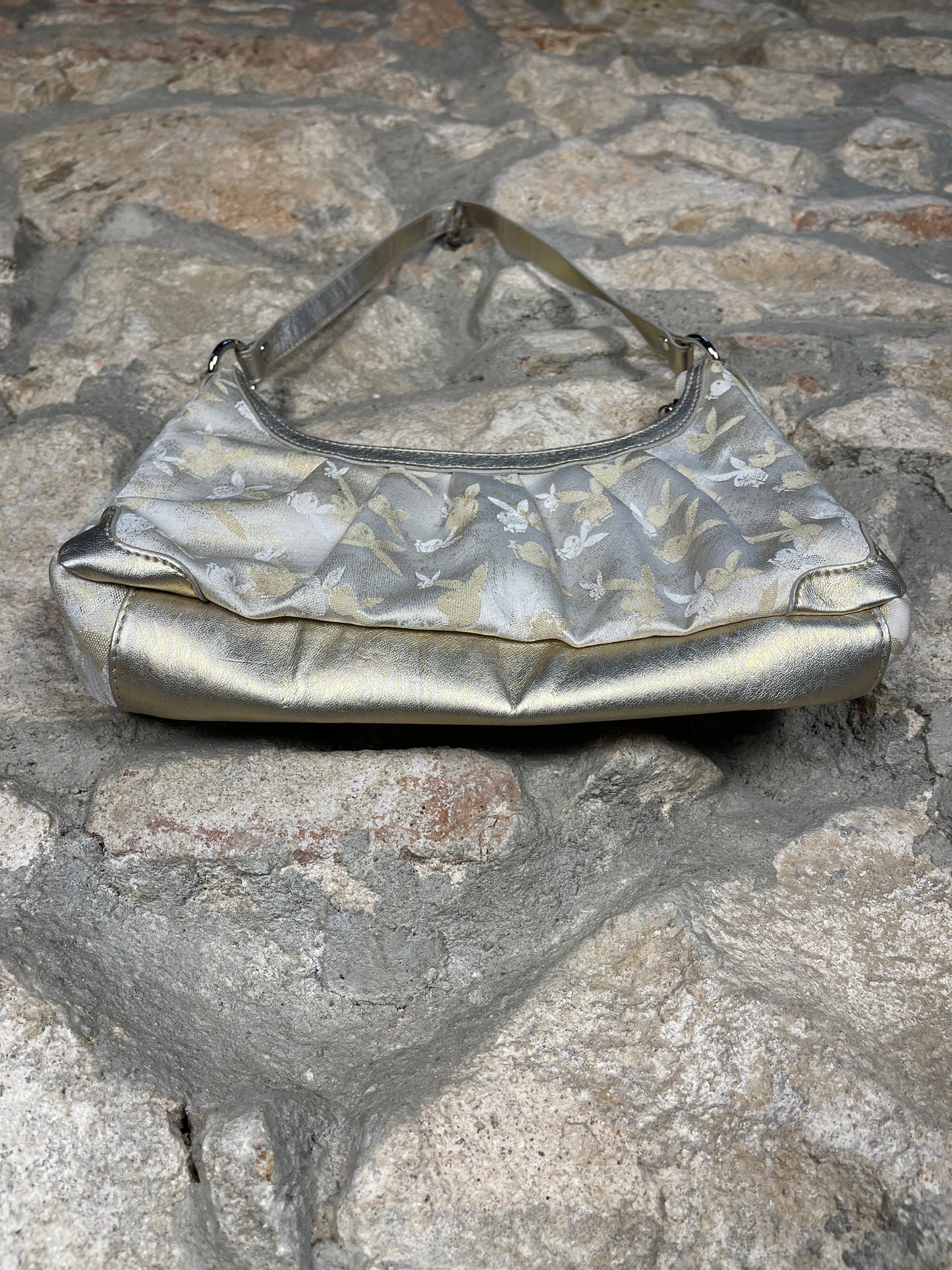 Y2K Playboy Shoulder Bag Beige Deadstock 2007