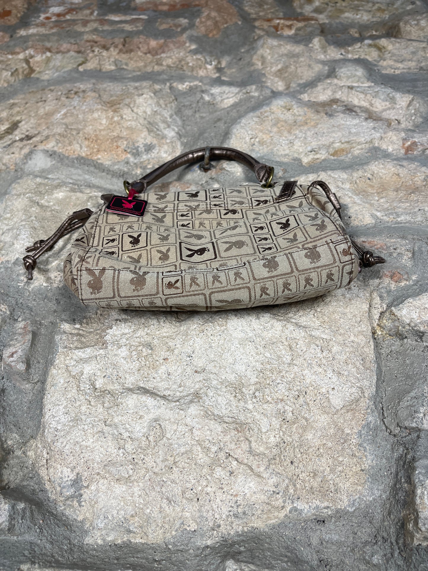 Y2K Playboy Hand Bag Brown Monogram Deadstock 2004