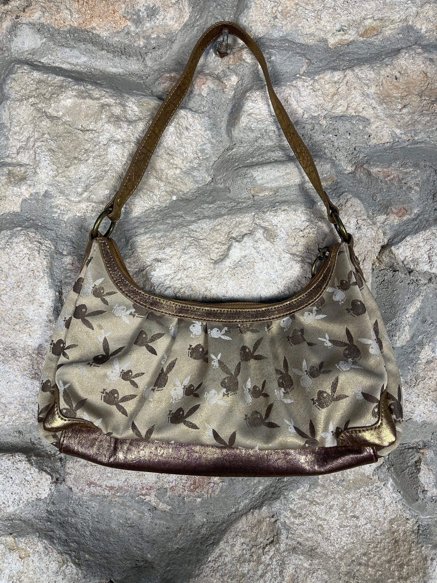 Y2K Playboy Shoulder Bag Brown Monogram Deadstock 2007