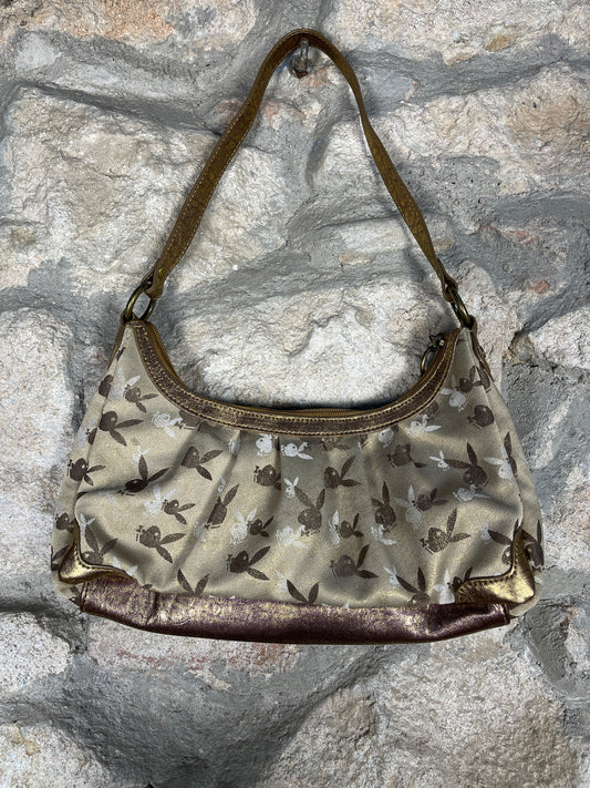 Y2K Playboy Shoulder Bag Brown Monogram Deadstock 2007