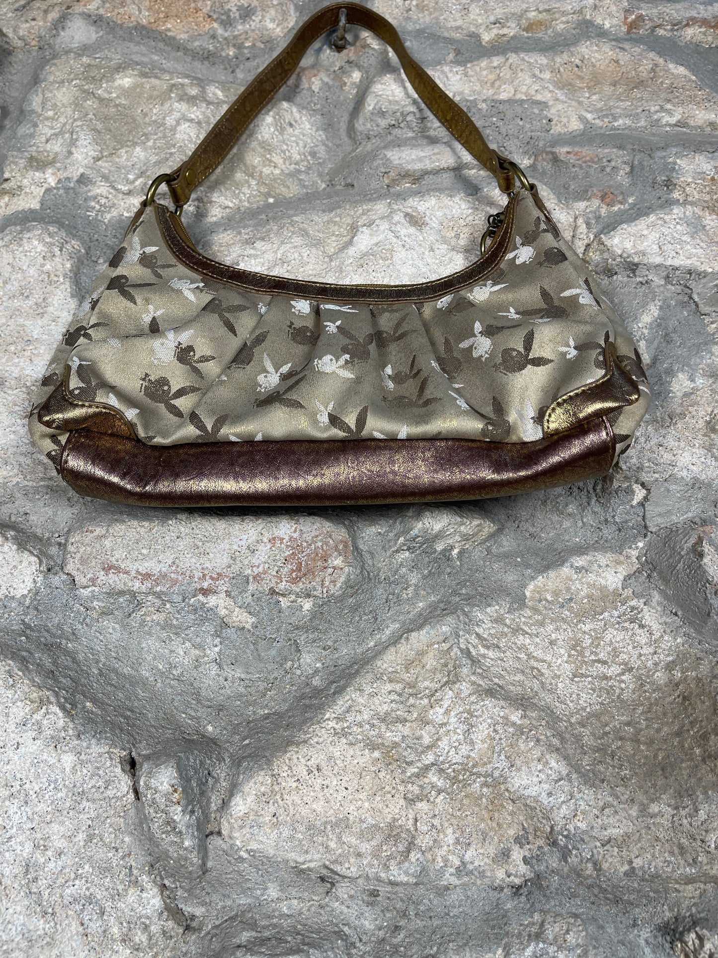 Y2K Playboy Shoulder Bag Brown Monogram Deadstock 2007