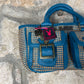 Y2K Playboy Hand Bag Beige Turquoise Deadstock 2004