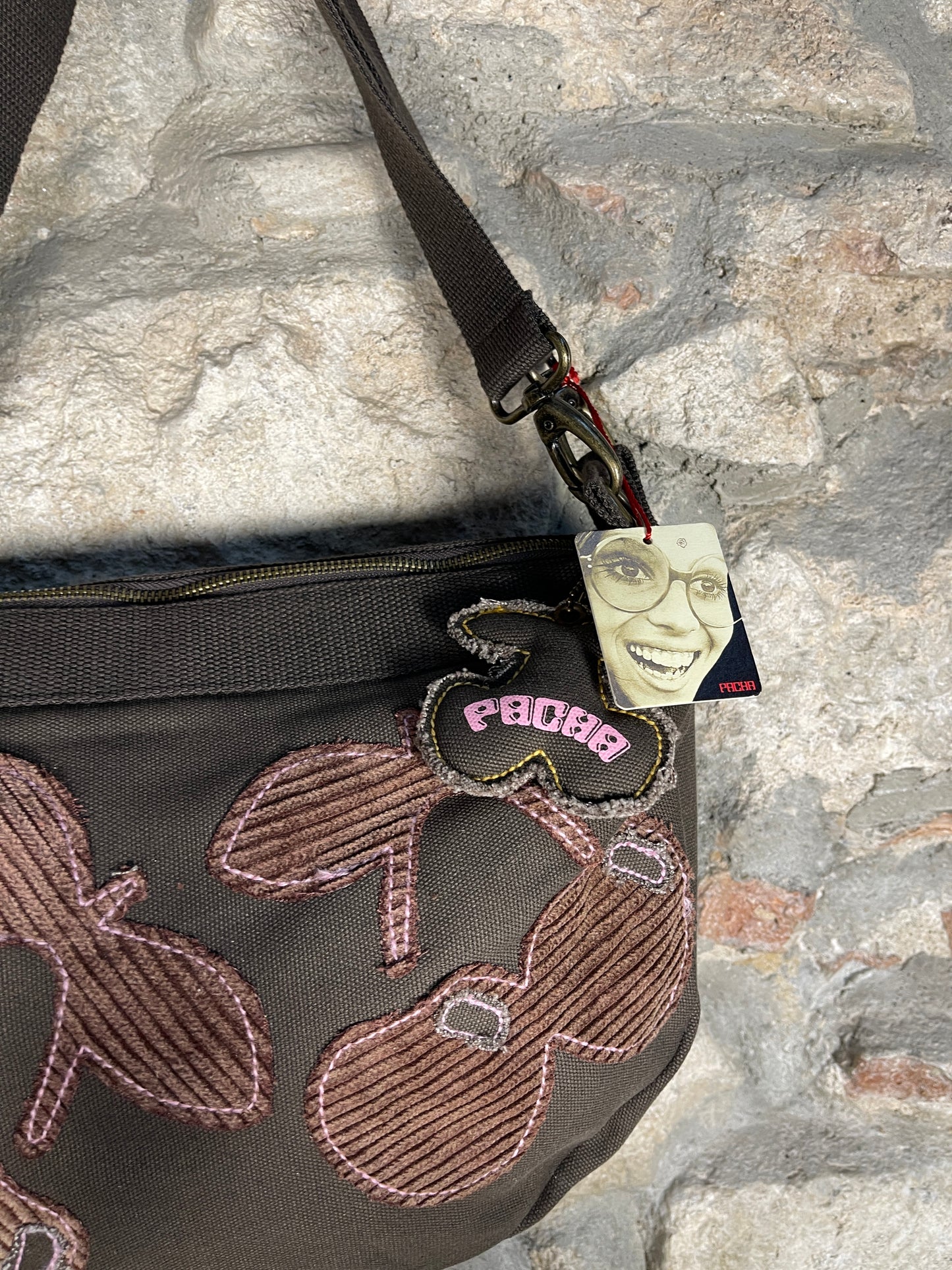 Y2K Pacha Shoulder Bag Brown Deadstock 2000s