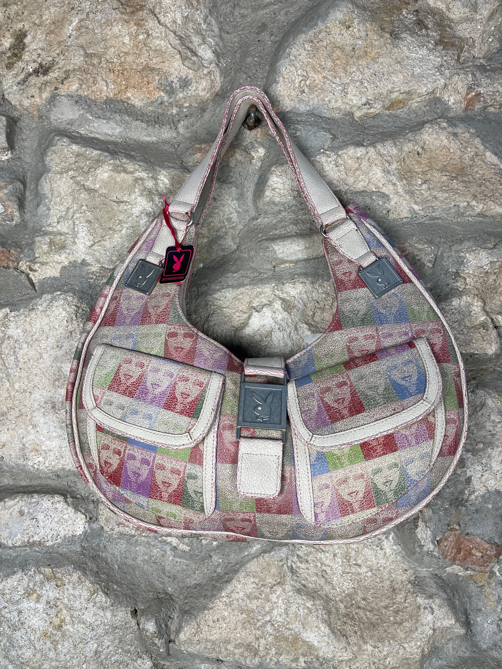 Y2K Playboy Shoulder Bag Faces Deadstock 2004