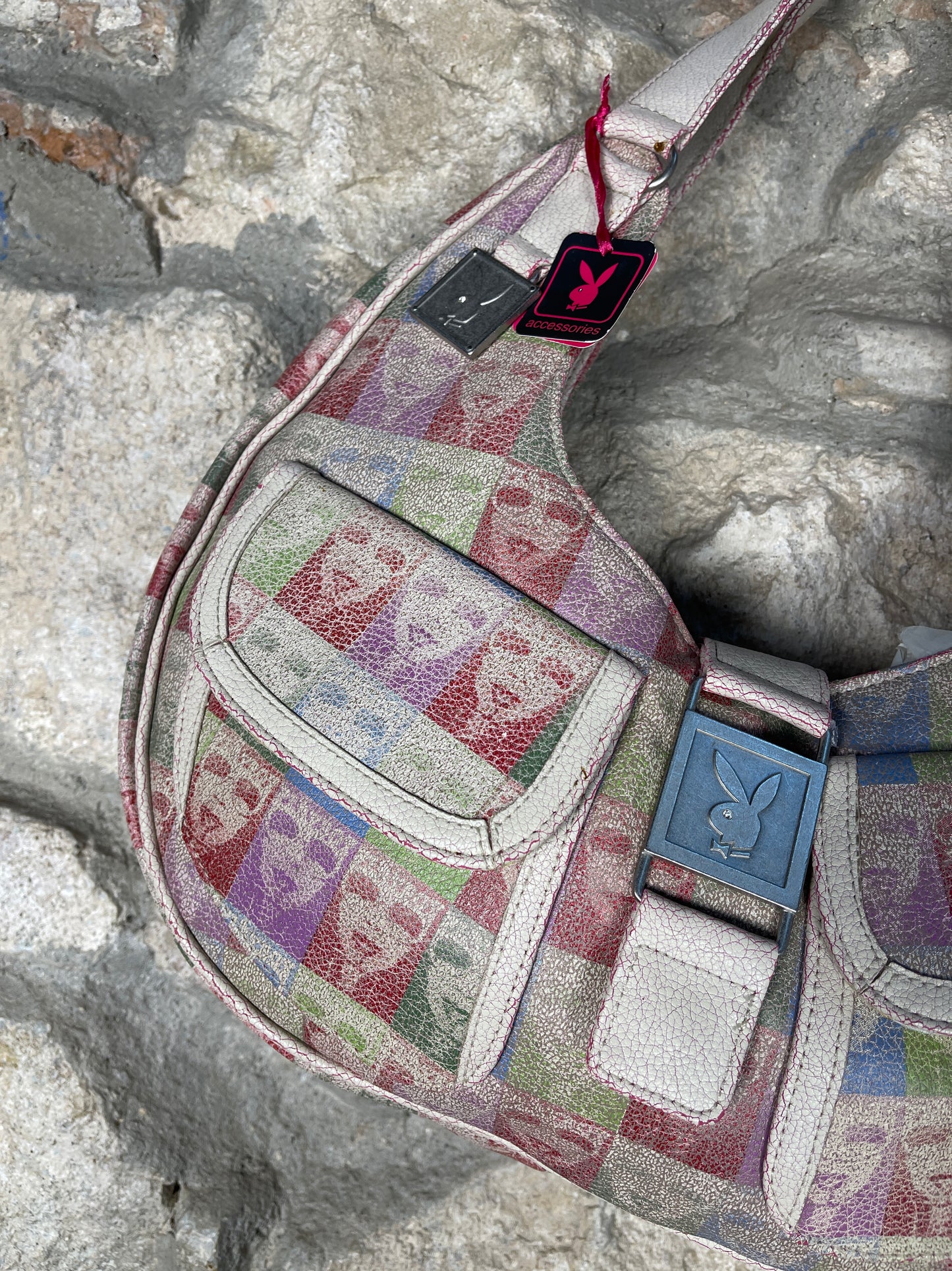 Y2K Playboy Shoulder Bag Faces Deadstock 2004