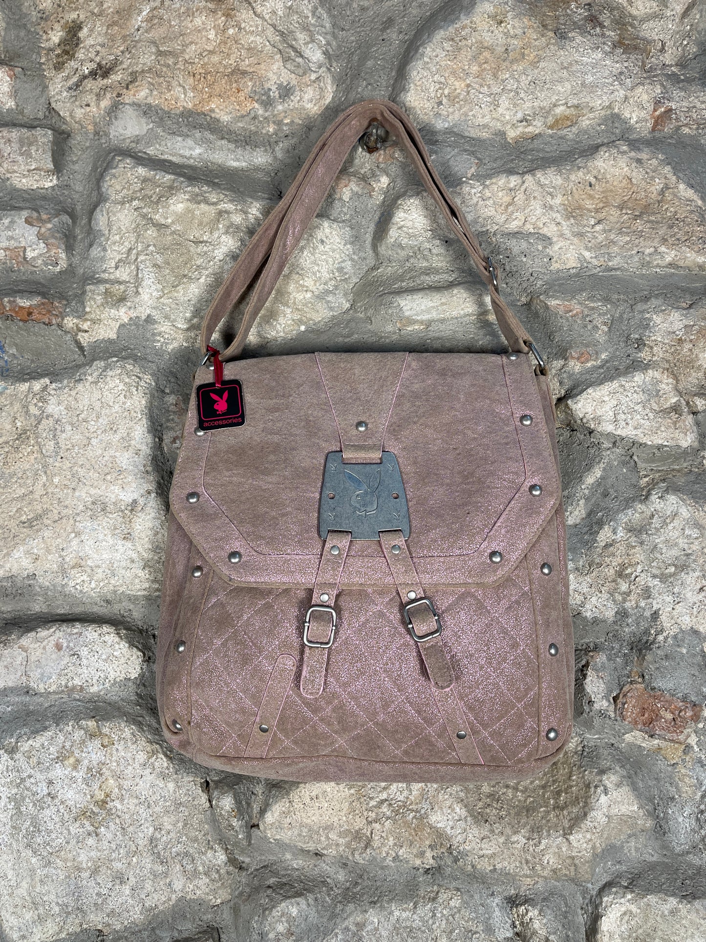 Y2K Playboy Shoulder Bag Rose Deadstock 2004
