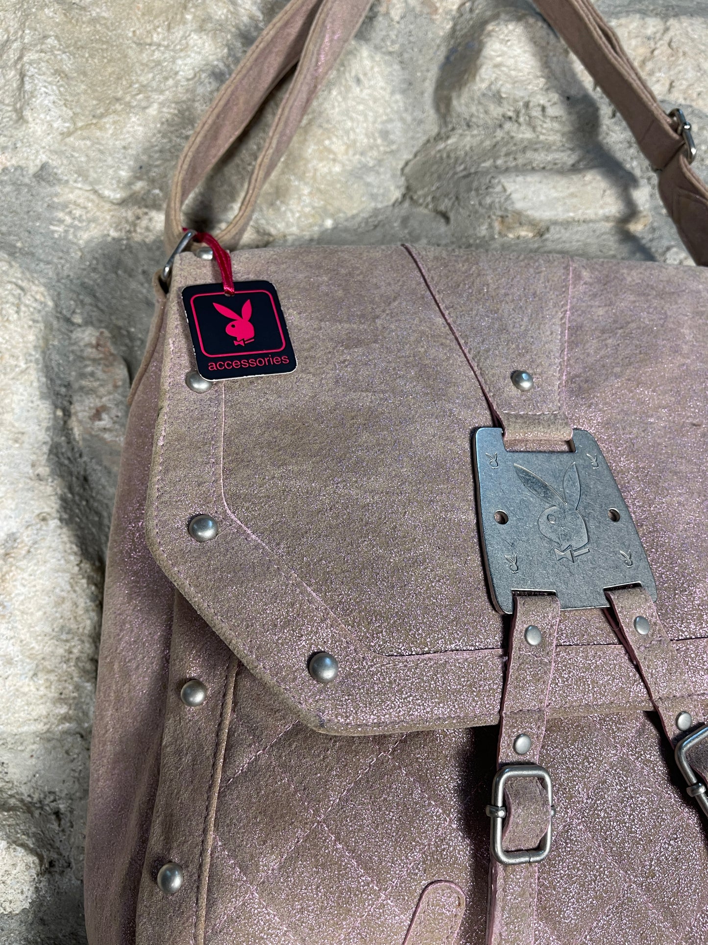 Y2K Playboy Shoulder Bag Rose Deadstock 2004
