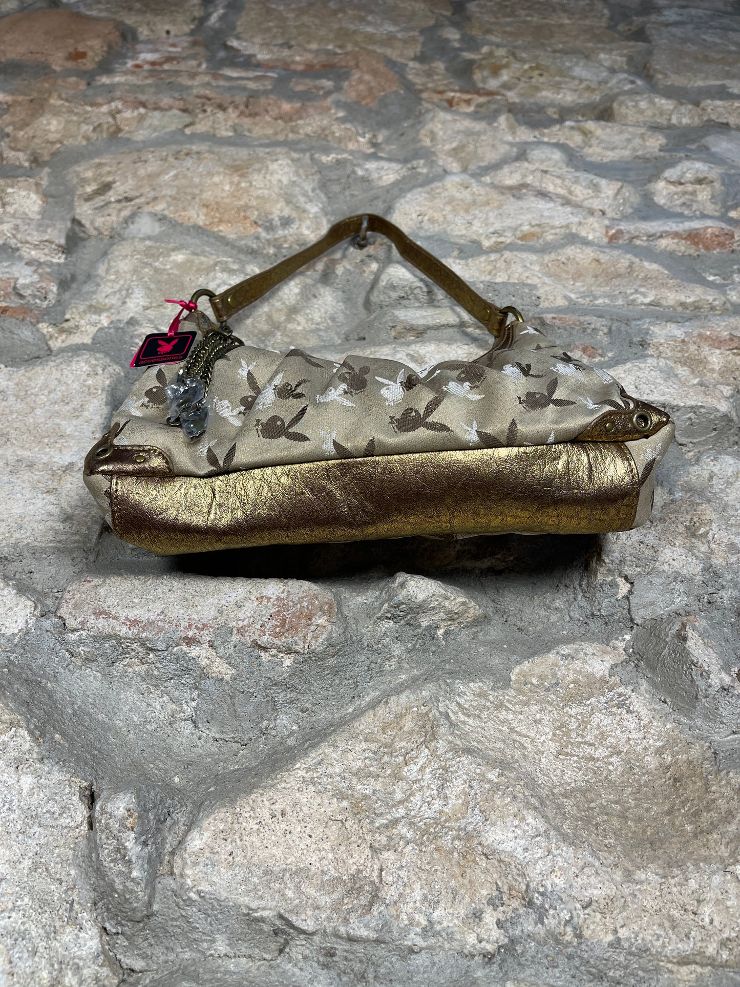 Y2K Playboy Shoulder Bag Brown Deadstock 2007
