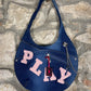 Y2K Playboy Shoulder Bag Denim Deadstock 2004