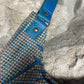 Y2K PLayboy Shoulder Bag Jute Blue Brown Deadstock 2004