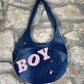 Y2K Playboy Denim Shoulder Bag Blue Deadstock 2004