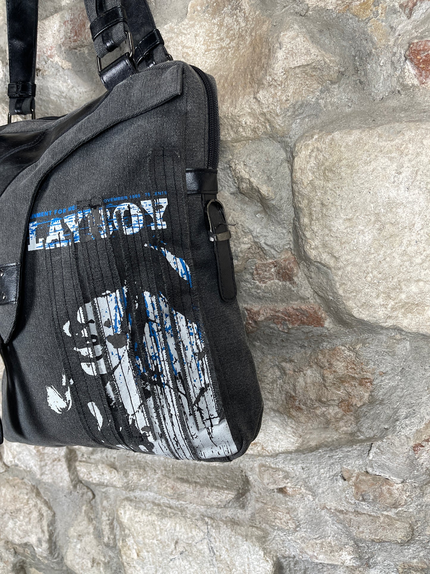 Y2K Playboy Shoulder Bag Gray Deadstock 2004