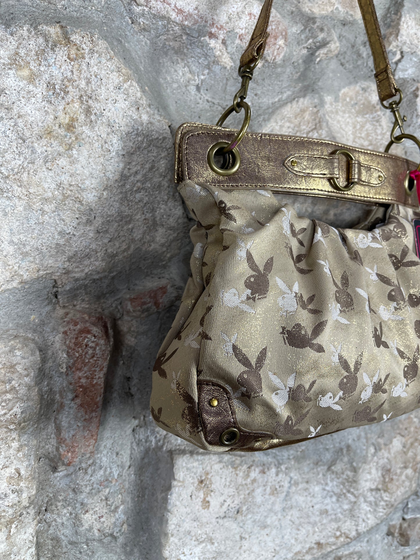 Y2K Playboy Shoulderbag Gold Deadstock 2008
