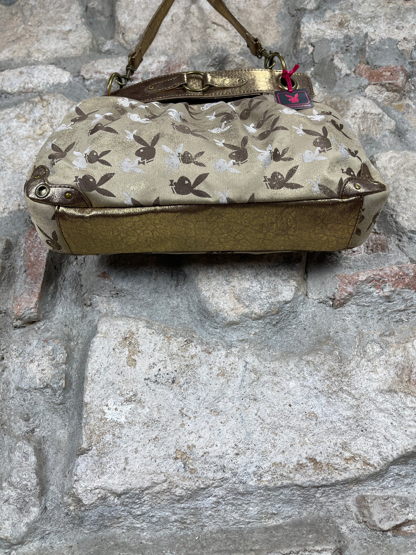 Y2K Playboy Shoulderbag Gold Deadstock 2008