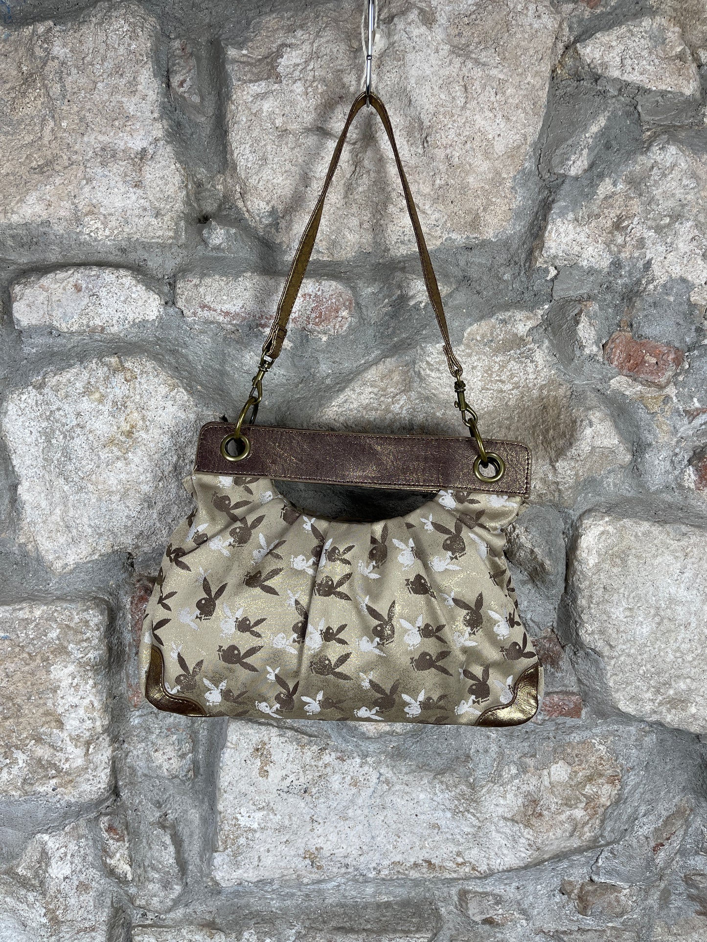 Y2K Playboy Shoulderbag Gold Deadstock 2008