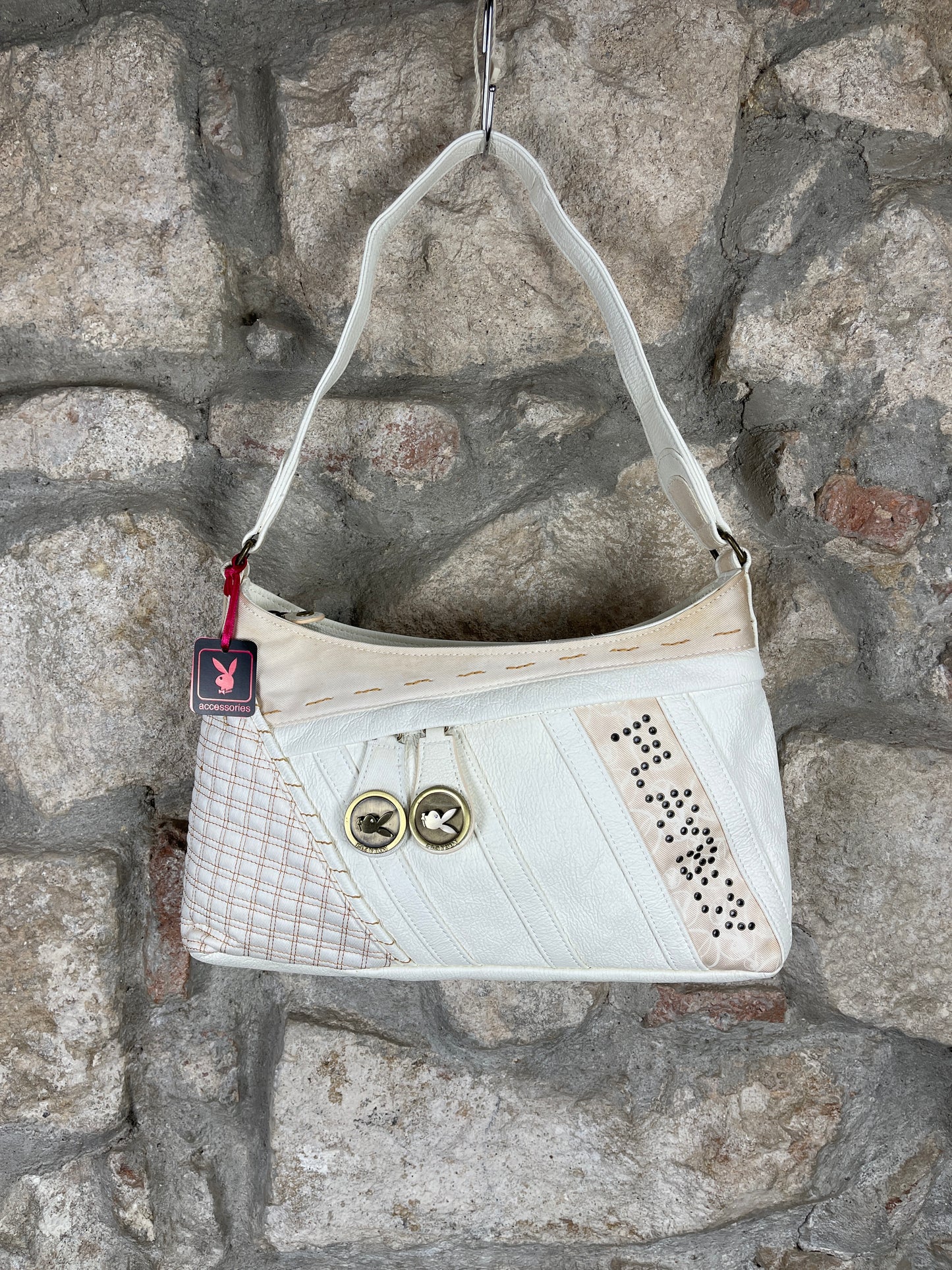 Y2K Playboy Shoulder Bag White Deadstock 2008