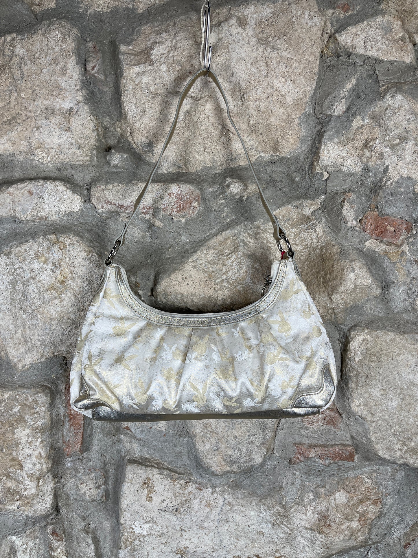 Y2K Playboy Shoulder Bag Creme Deadstock 2007