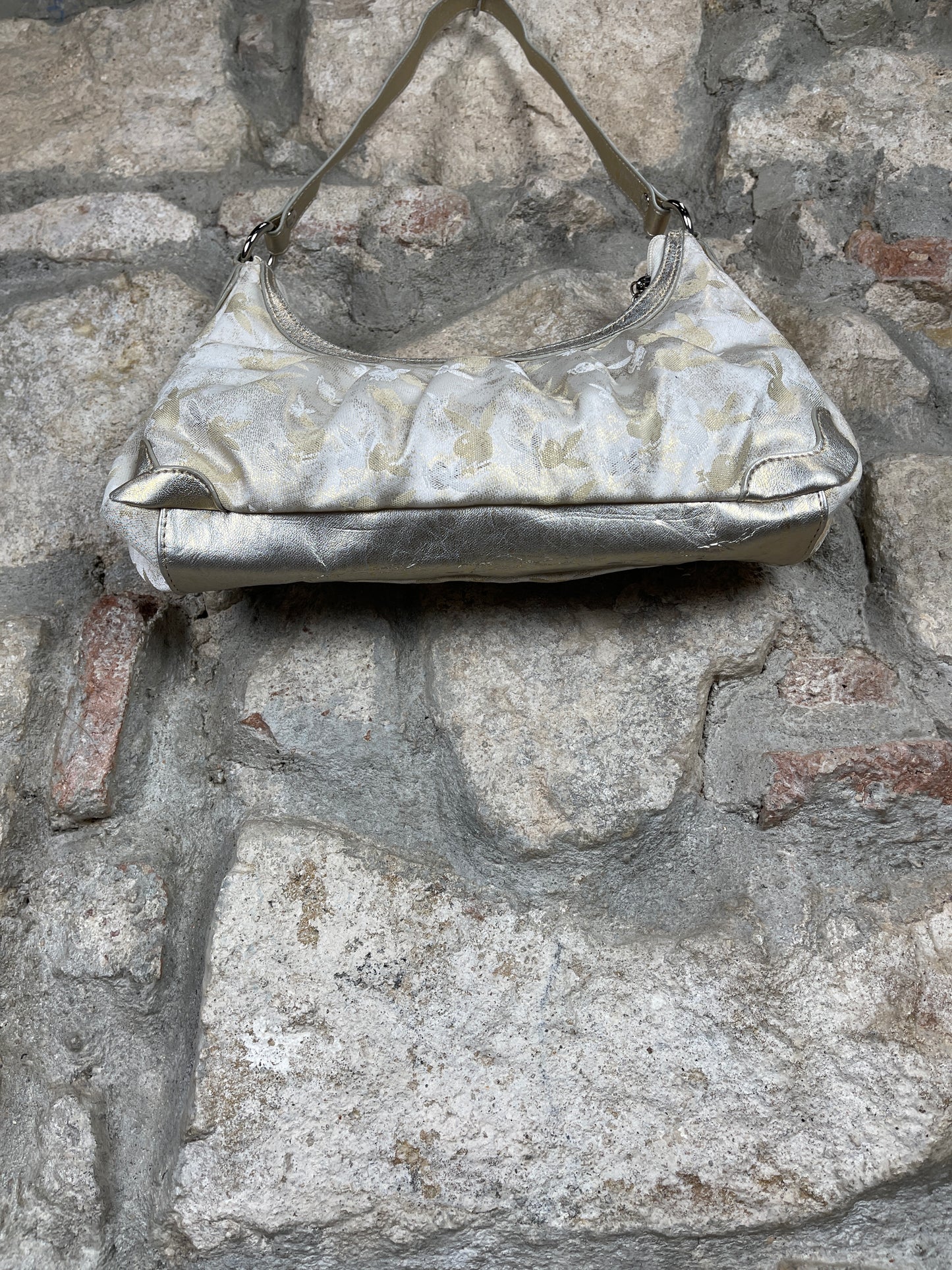Y2K Playboy Shoulder Bag Creme Deadstock 2007