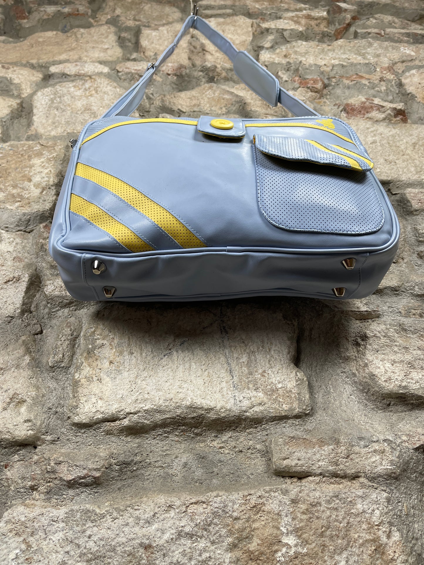 Y2K Playboy Shoulder Laptop Bag Blue Deadstock 2003