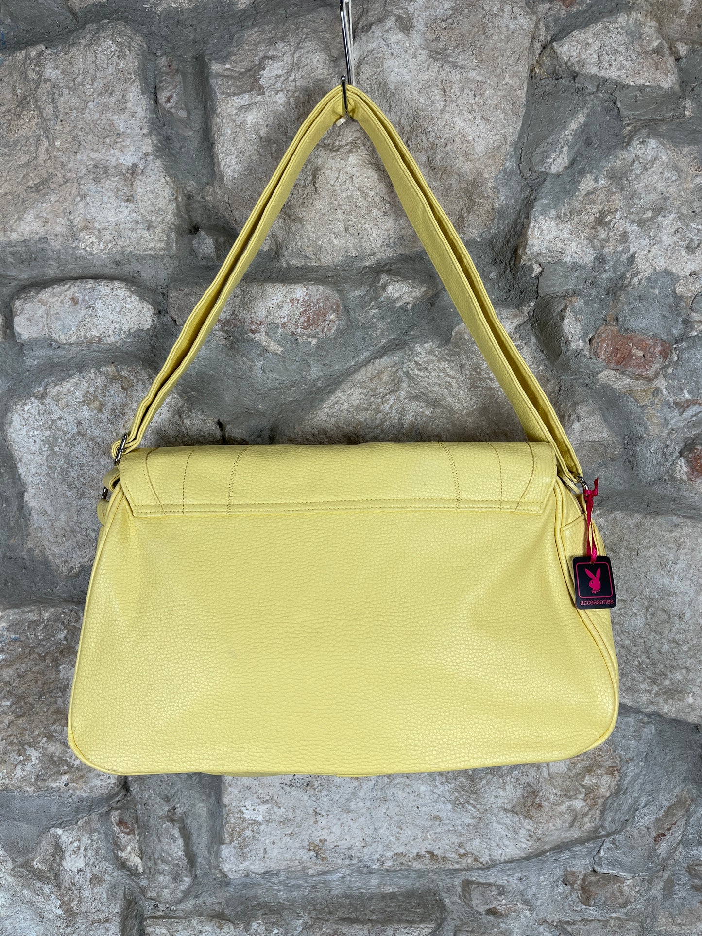 Y2K Playboy Shoulder Bag Yellow Deadstock 2007