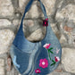 Y2K Playboy Denim Shoulder Bag Blue Deadstock 2004