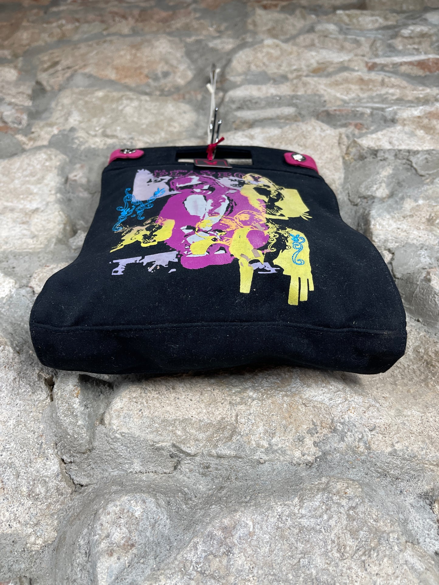 Y2K Playboy Hand Bag Black Deadstock 2004