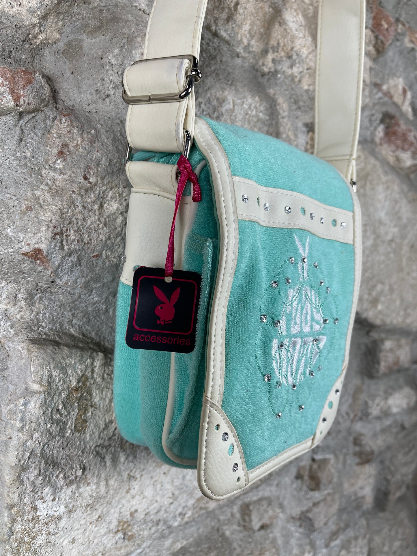 Y2K Playboy Shoulder Bag Baby Turquoise 2004