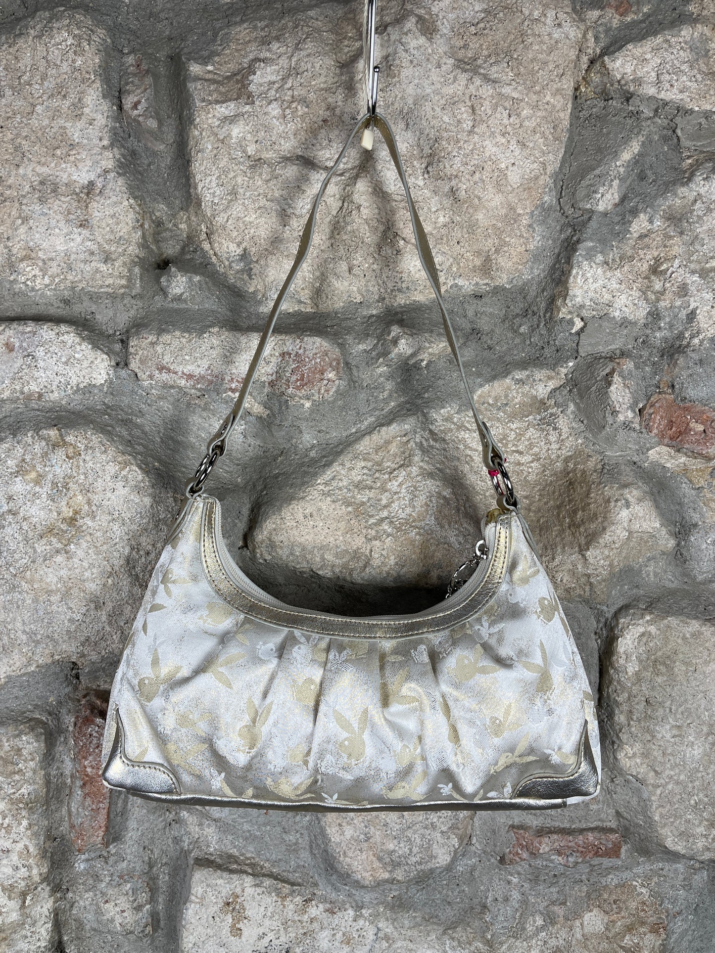 Y2K Playboy Shoulder Bag Creme Monogram Deadstock 2007