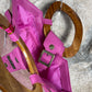 Y2K Playboy Hand Bag Pink Jute Deadstock 2004