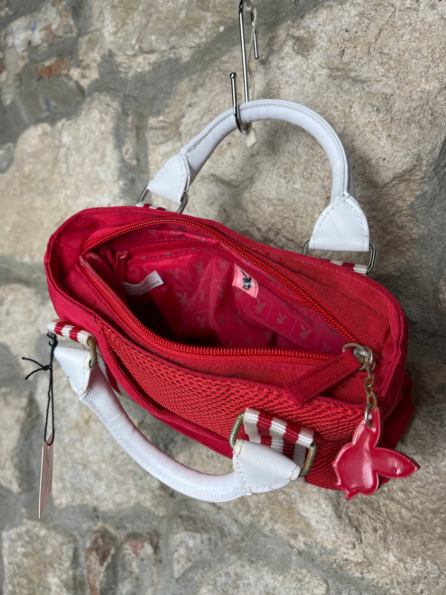 Y2K Playboy Hand Bag Red 2004